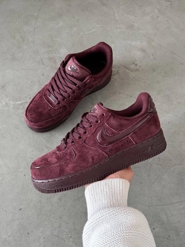 nike air force 1 low цвет бордовый,nike air force 1 '07,nike air force 1 бордовые,кроссовки бордовые,nike air force 1
