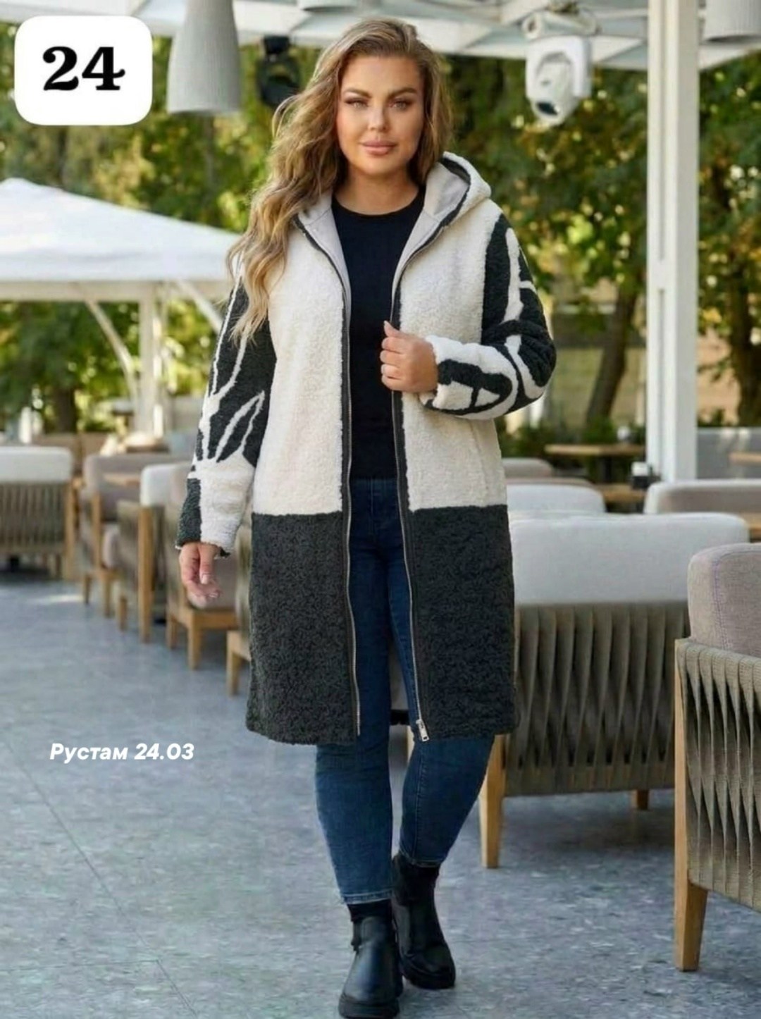 дубленка женская,дубленка больших размеров с капюшоном двухсторонняя ламани,двусторонняя дубленка,пальто женские,пальто