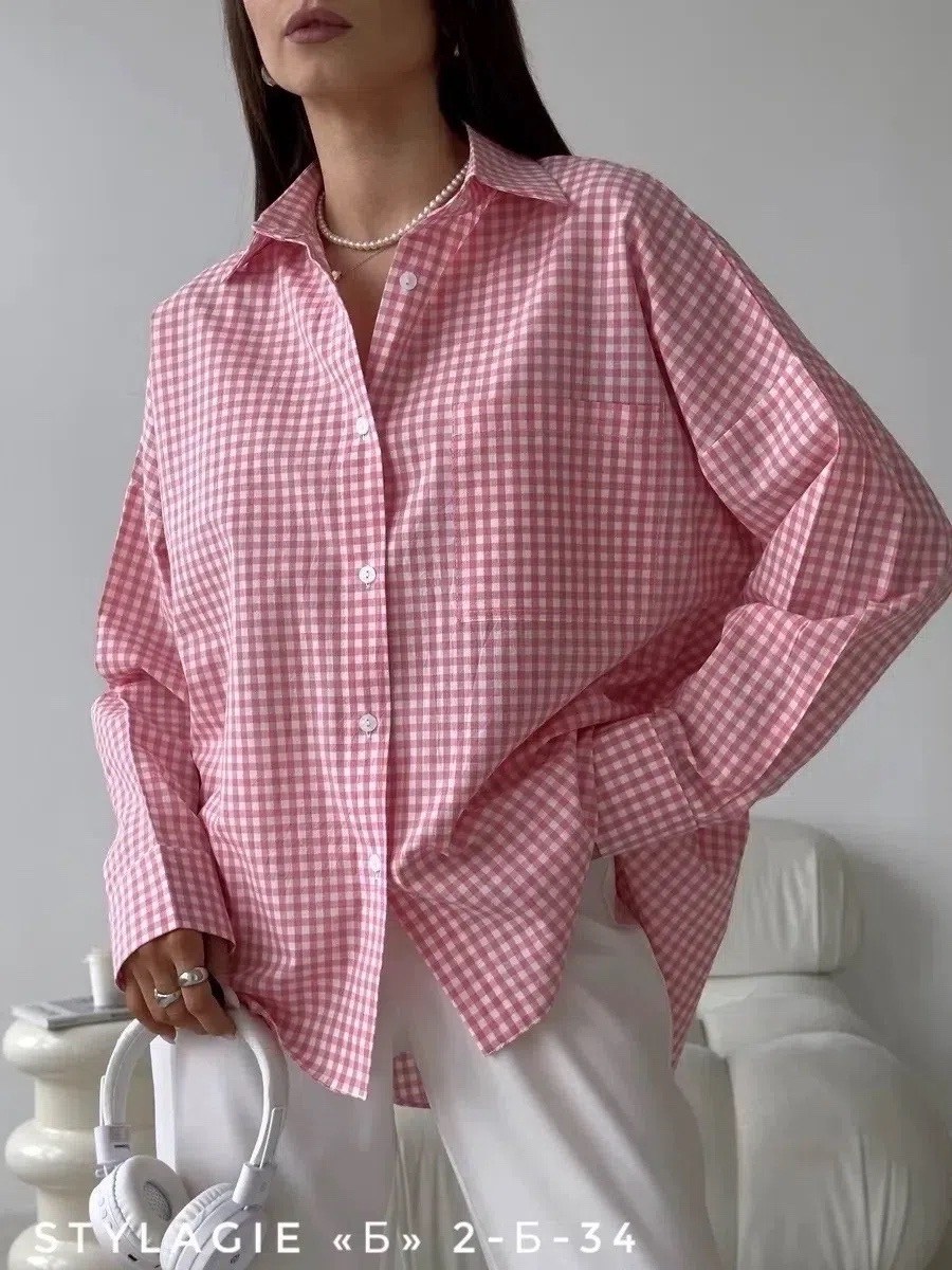 хлопковая рубашка в клетку cosmo brand,рубашка оверсайз летняя в клетку betrendy wear,стильная рубашка,хлопковая рубашка в клетку,рубашка оверсайз в клетку