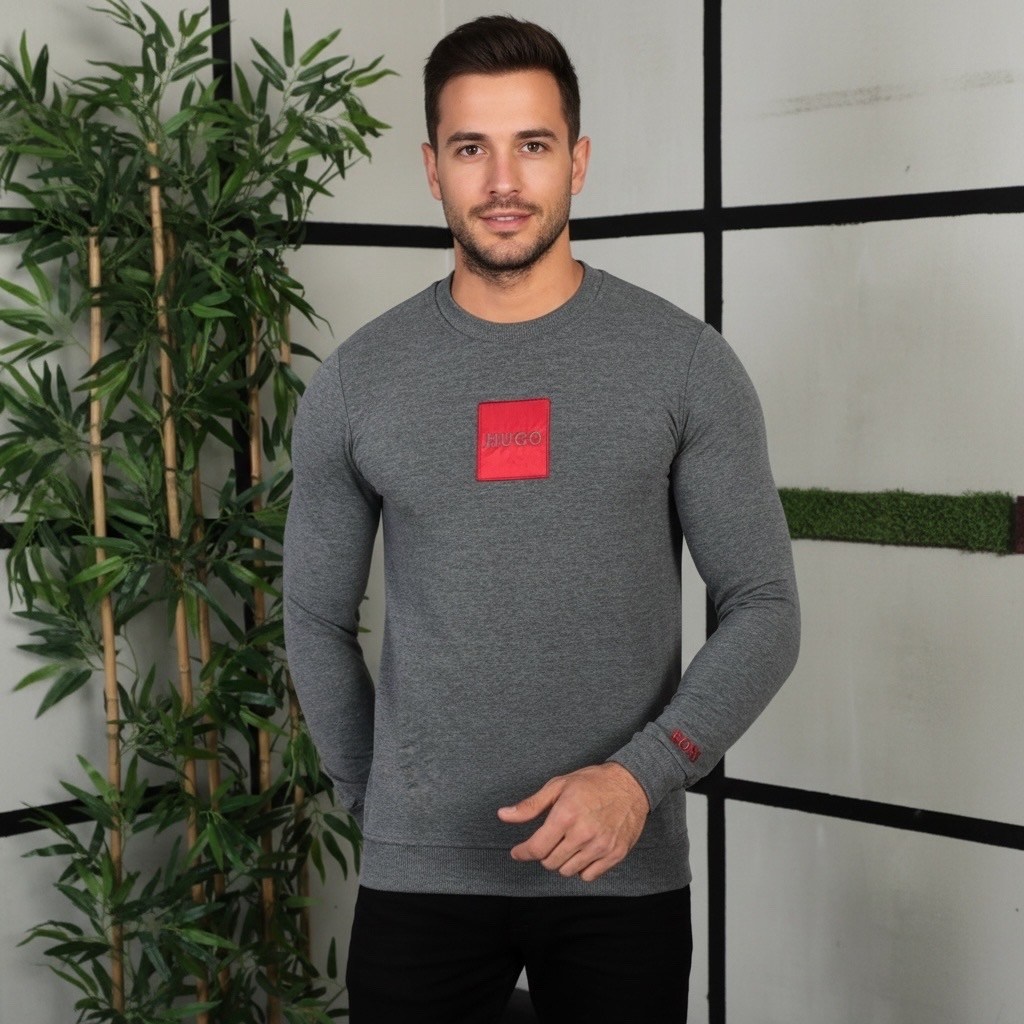 hugo boss свитшот,хлопковый свитшот с логотипом hugo,свитшот мужской hugo boss,свитшот hugo,белый свитшот мужской