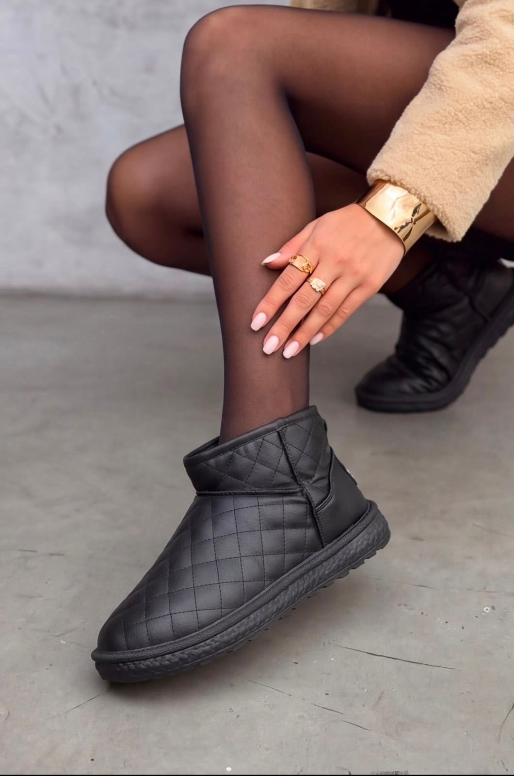 угги женские,,зимняя  женская,угги tendance,угги женские черные