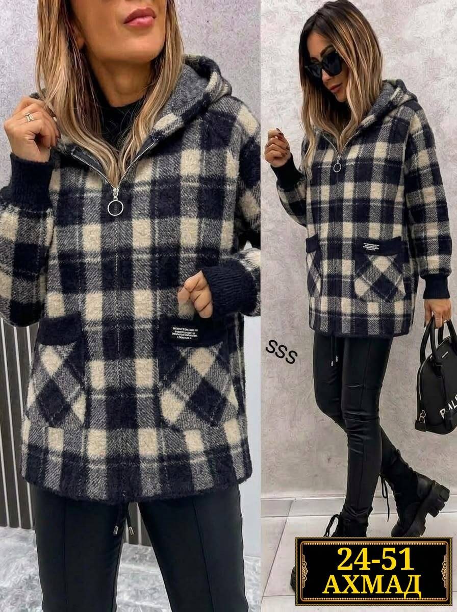 рубашка оверсайз теплая в клетку удлиненная amy store,женская кофта,куртка женская,рубашка теплая,