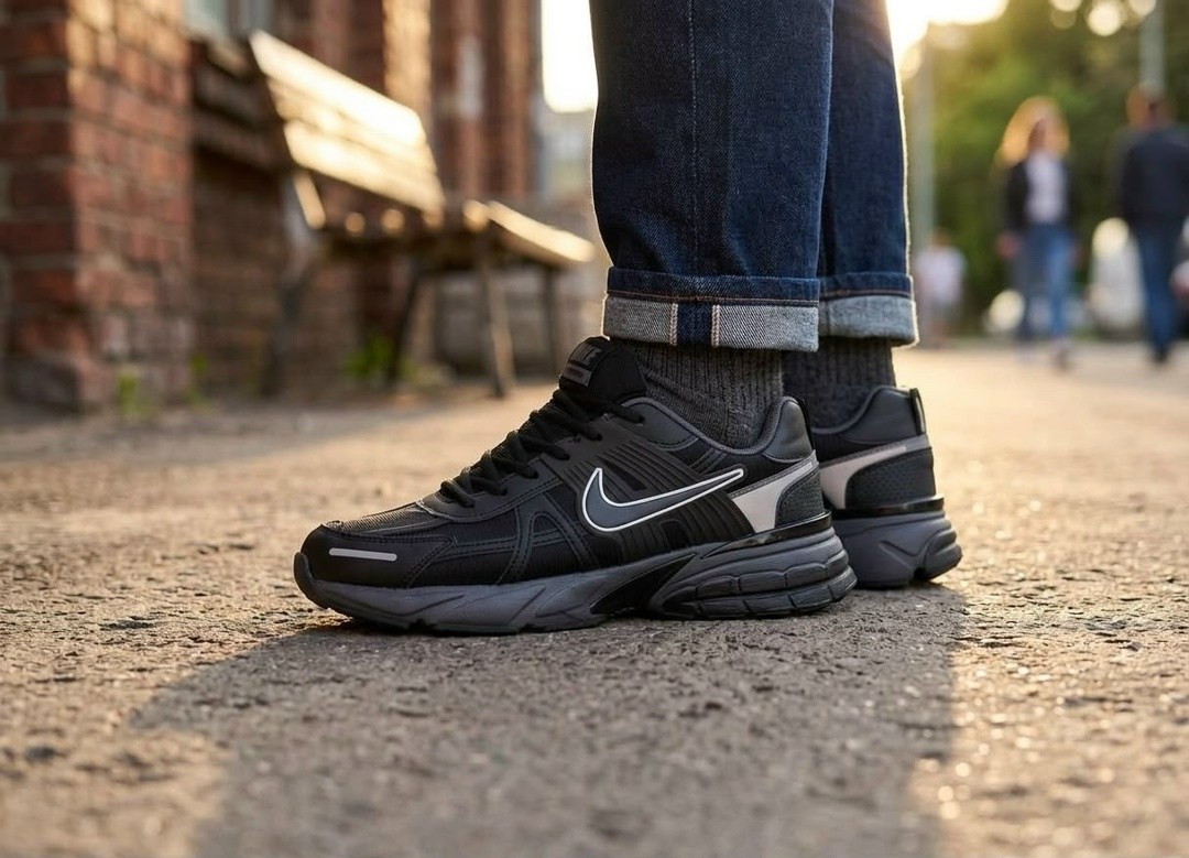 кроссовки nike v 2 k run,кроссовки мужские nike,кроссовки,кроссовки мужские,черные кроссовки