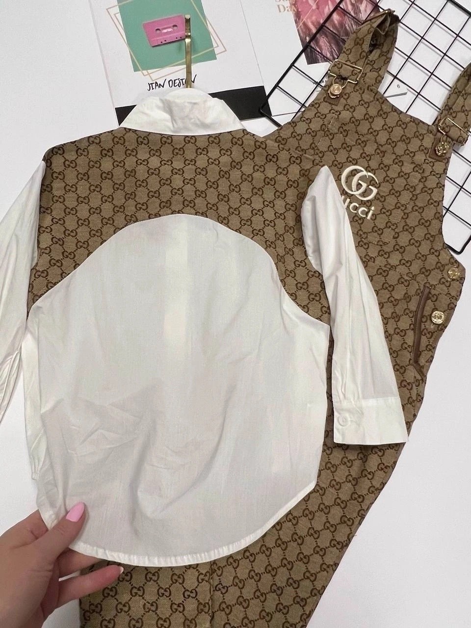 модные комплекты,рубашка gucci,костюм для мальчика,рубашка хлопок,рубашка gucci белый