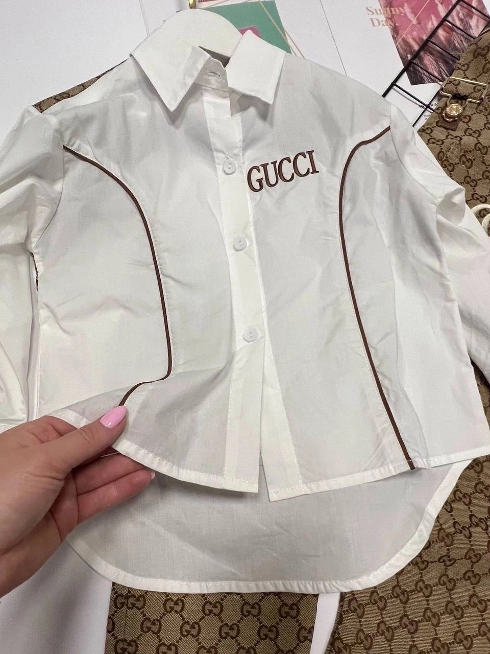 модные комплекты,рубашка gucci,костюм для мальчика,рубашка хлопок,рубашка gucci белый