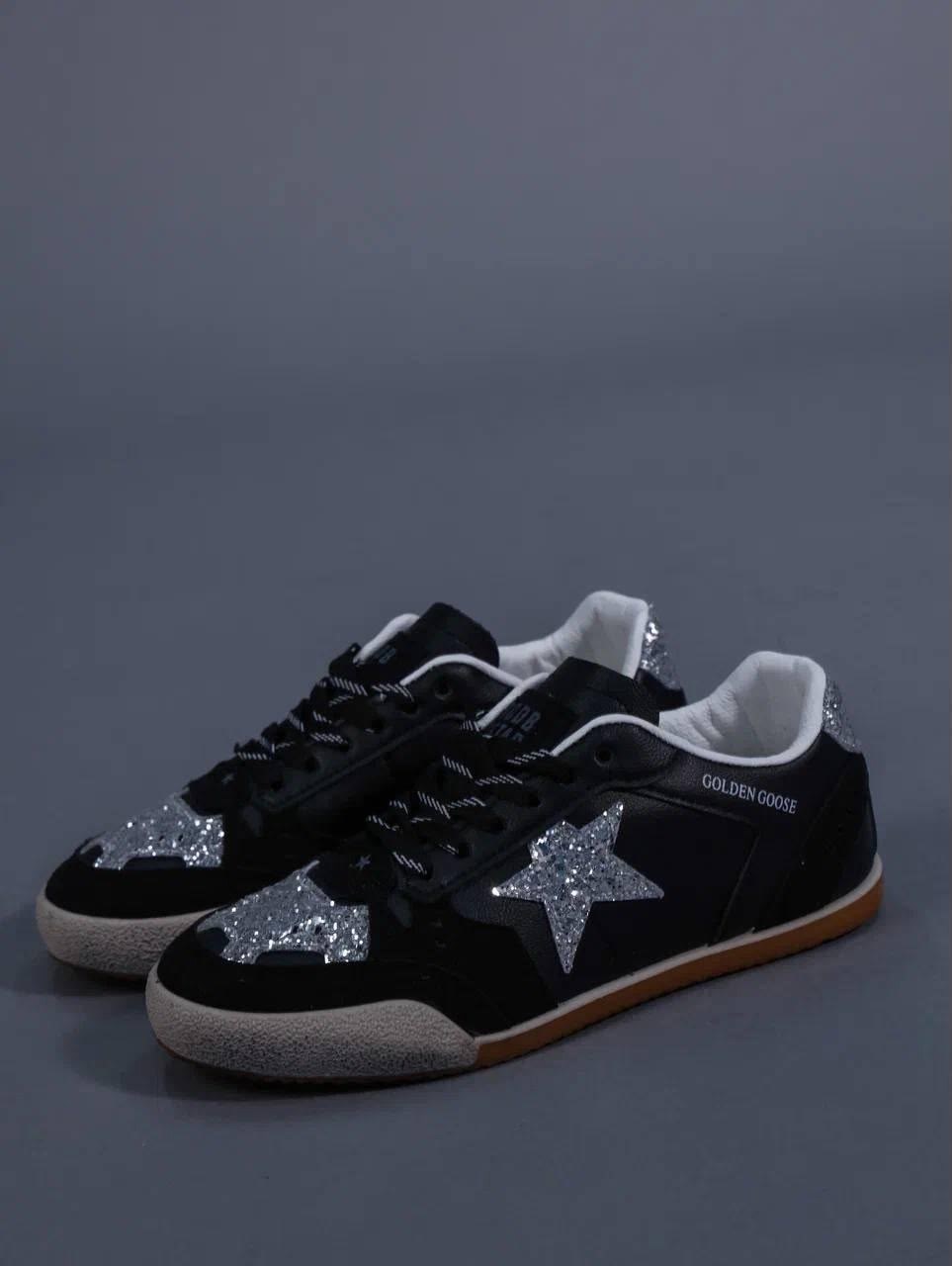 кеды женские golden goose,golden goose кроссовки,кеды golden goose,кроссовки golden goose wmns ball star white beige silver glitter,golden goose ball star