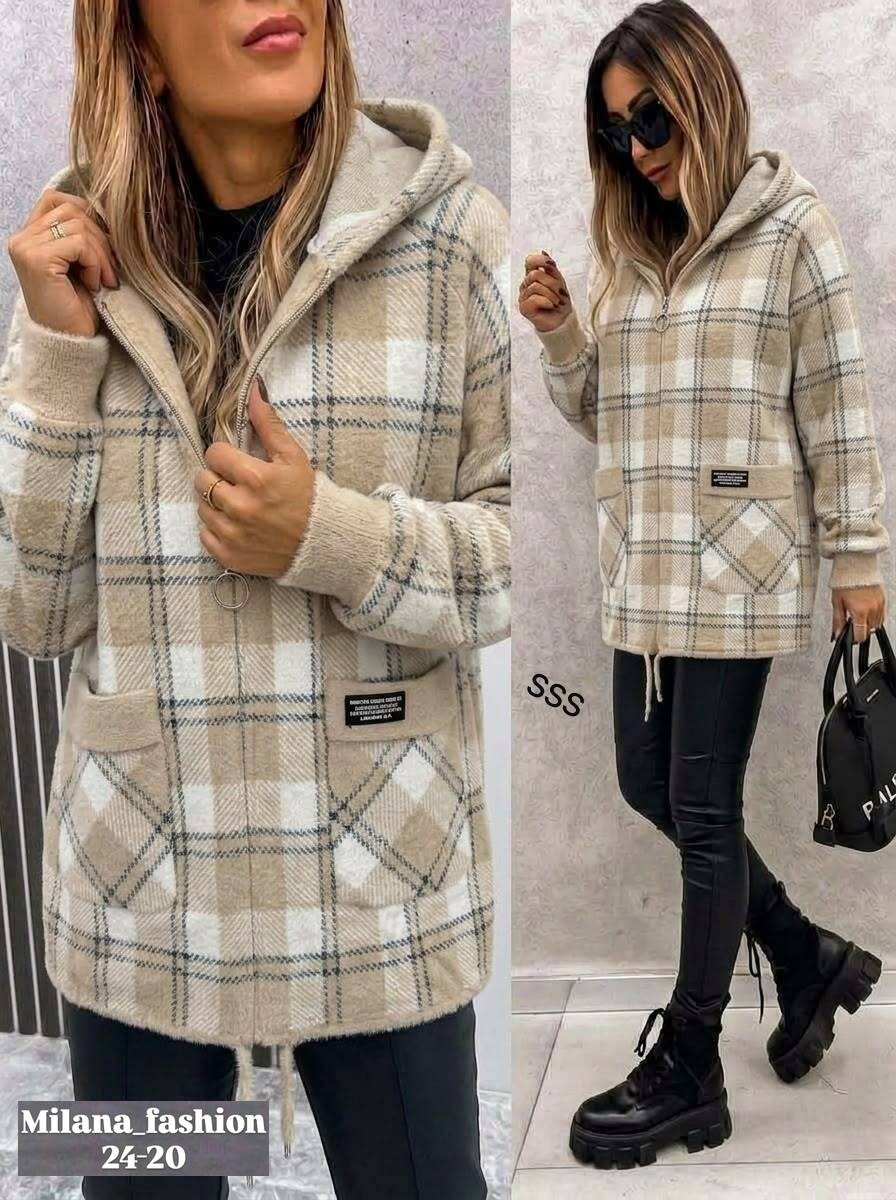 рубашка оверсайз теплая в клетку удлиненная amy store,рубашка в клетку с капюшоном,пальто в клетку,рубашка с капюшоном,рубашка теплая