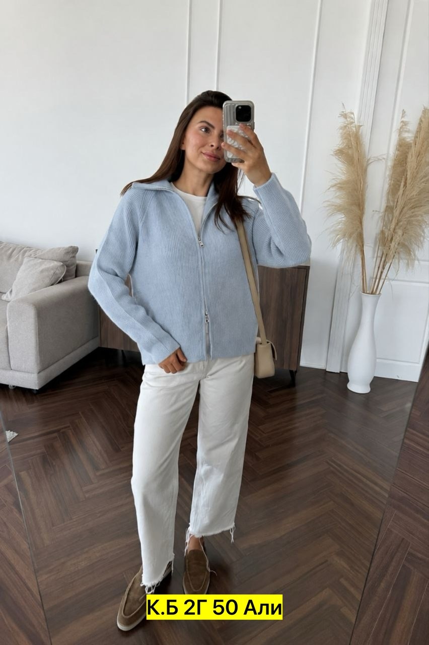 свитер оверсайз с горлом на молнии kk fashion,женская кофта,женские свитера,свитер с замком,женский кашемировый свитер поло