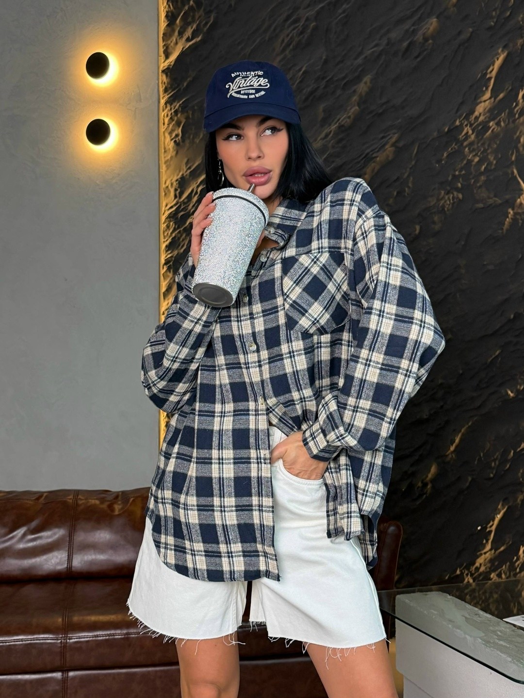 женская рубашка oversize в клетку,женская рубашка в клетку,рубашка в клетку оверсайз badishka,рубашка в клетку женская оверсайз,рубашка в клетку