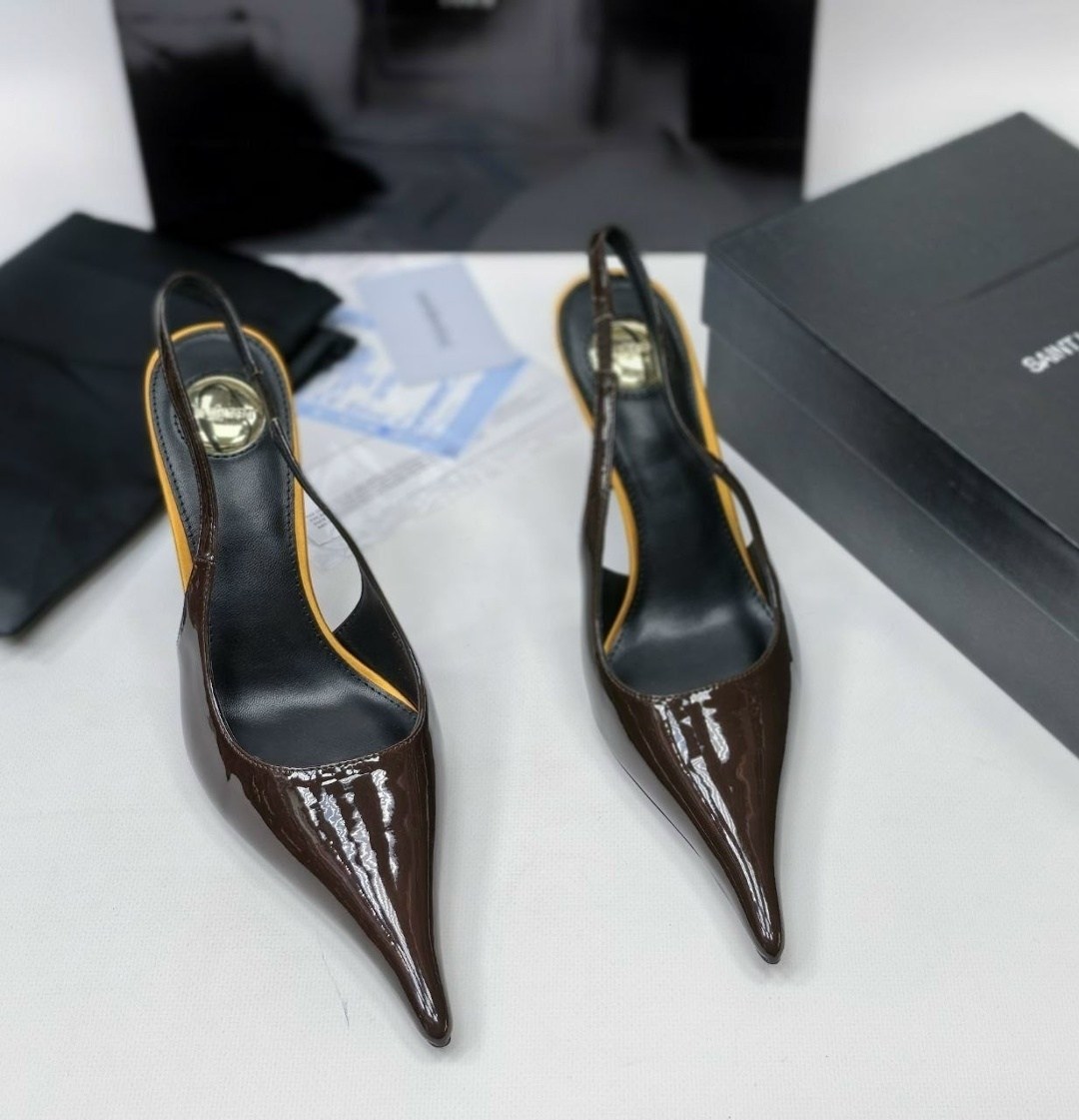 оранжевые туфли,женская ,туфли лодочка,saint laurent туфли,брендовые туфли
