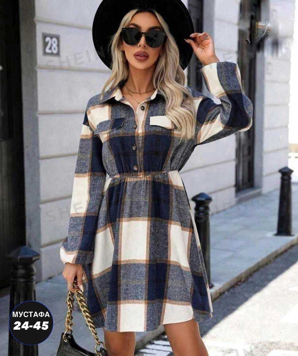 платье рубашка в клетку,женское платье рубашка,рубашка женская удлиненная в клетку,платье в клеточку,платье рубашка