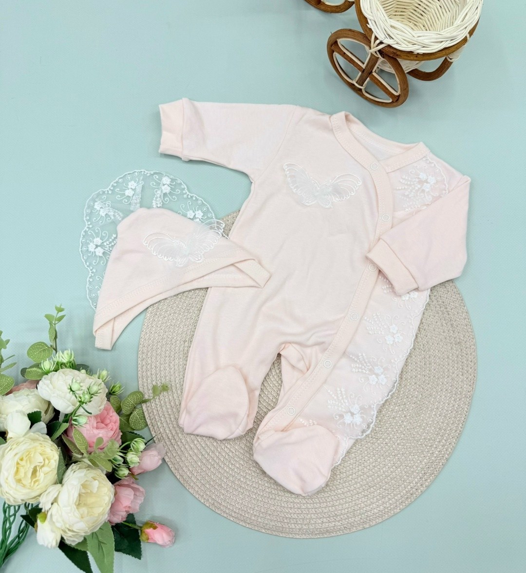 комплект на выписку для новорожденных jolly baby,комплект на выписку jolly baby,комплект на выписку для новорожденного девочки,комплект на выписку,комплект для новорожденного на выписку