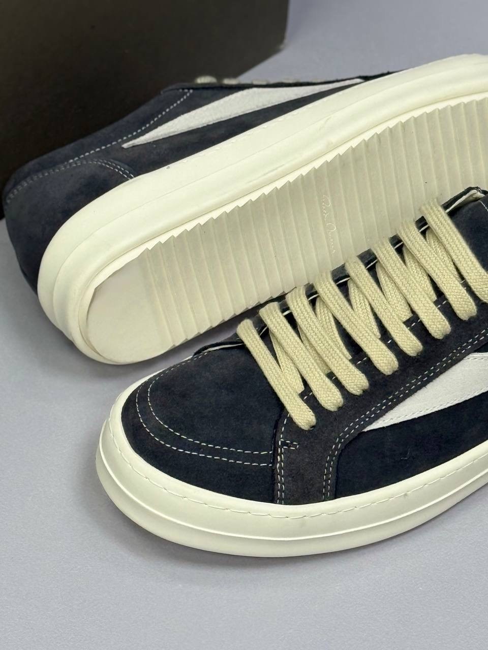 кроссовки rick owens rick owens,,кроссовки rick owens,мужские кеды rick owens на толстой подошве серый,кеды мужские