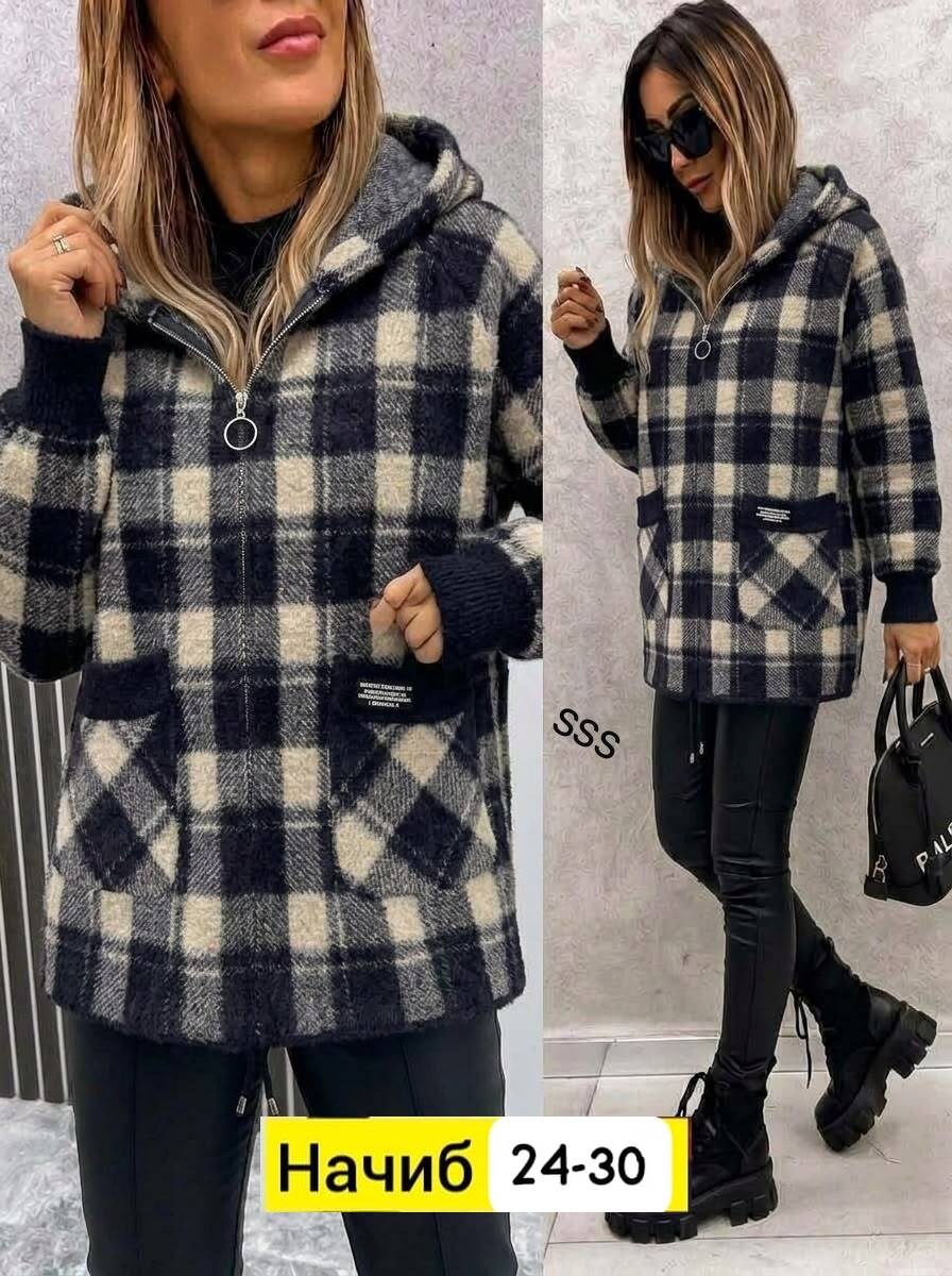 рубашка оверсайз теплая в клетку удлиненная amy store,женская кофта,,женская куртка,рубашка теплая