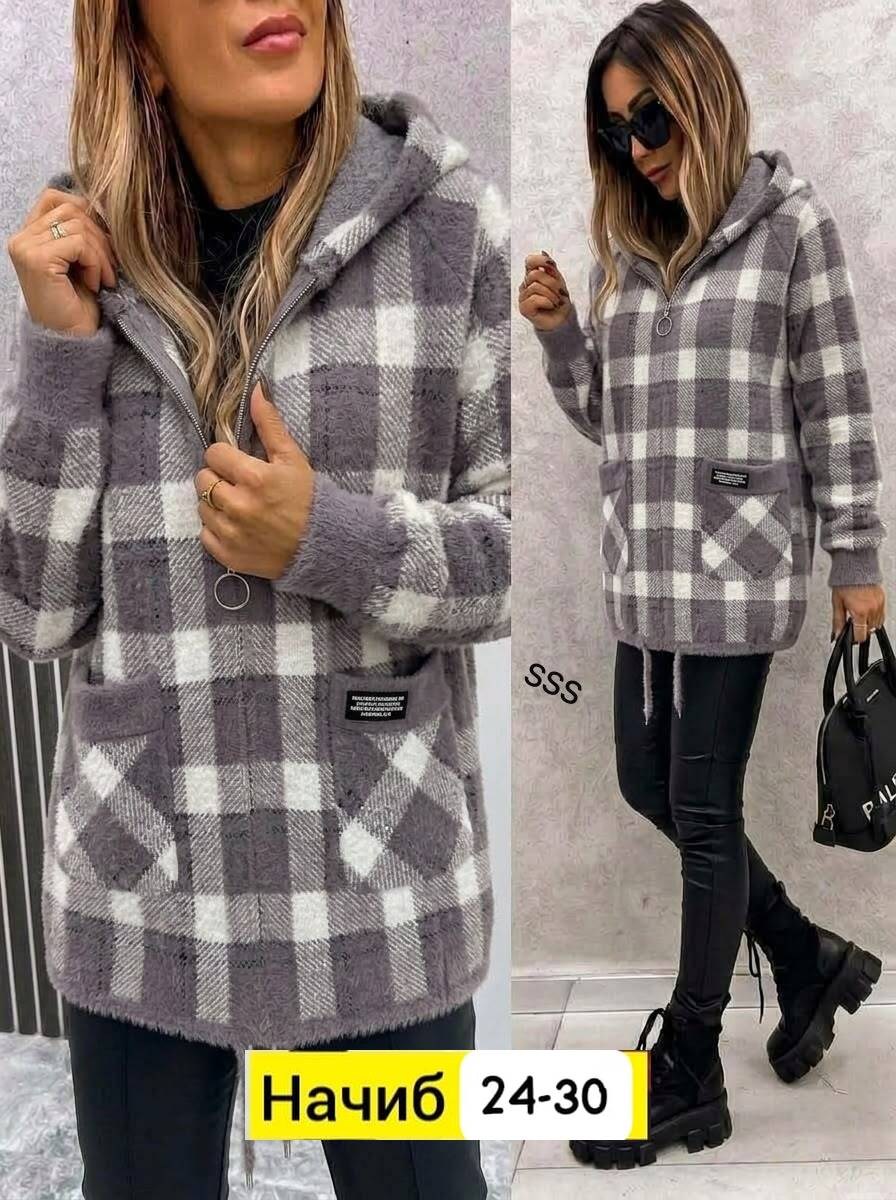 рубашка оверсайз теплая в клетку удлиненная amy store,женская кофта,,женская куртка,рубашка теплая