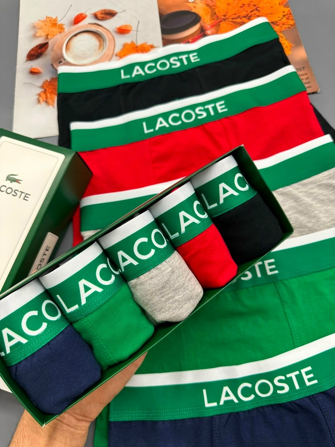 комплект трусов боксеры lacoste,набор трусов lacoste,набор мужских трусов lacoste,трусы lacoste,трусы мужские lacoste