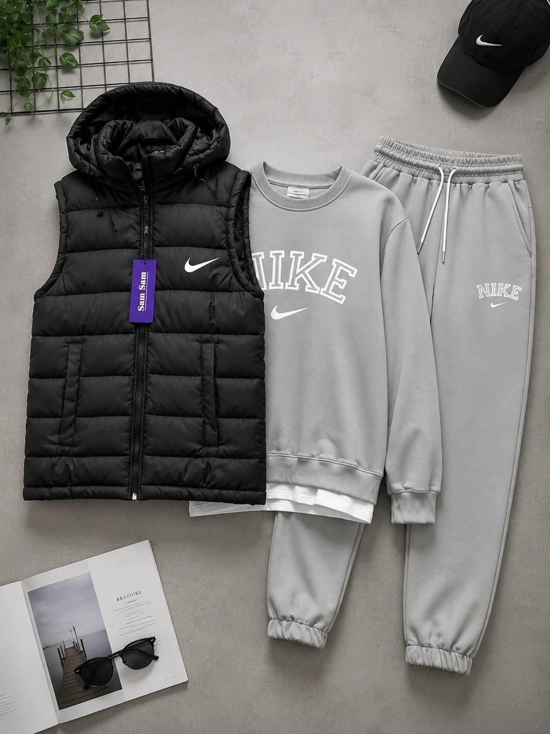 спортивный костюм nike мужской,спортивный костюм nike тройка,спортивный костюм мужской nike комплект тройка,костюм nike тройка,спортивный костюм nike с жилеткой комплект