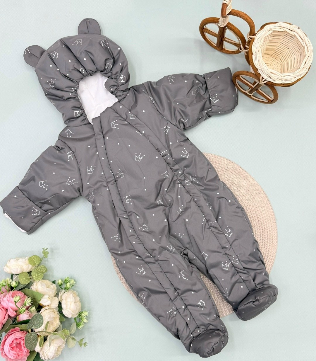 утепленный комбинезон для новорожденных jolikids,комбинезон на синтепоне,демисезонный комбинезон для малыша,комбинезон новорожденному,демисезонный комбинезон
