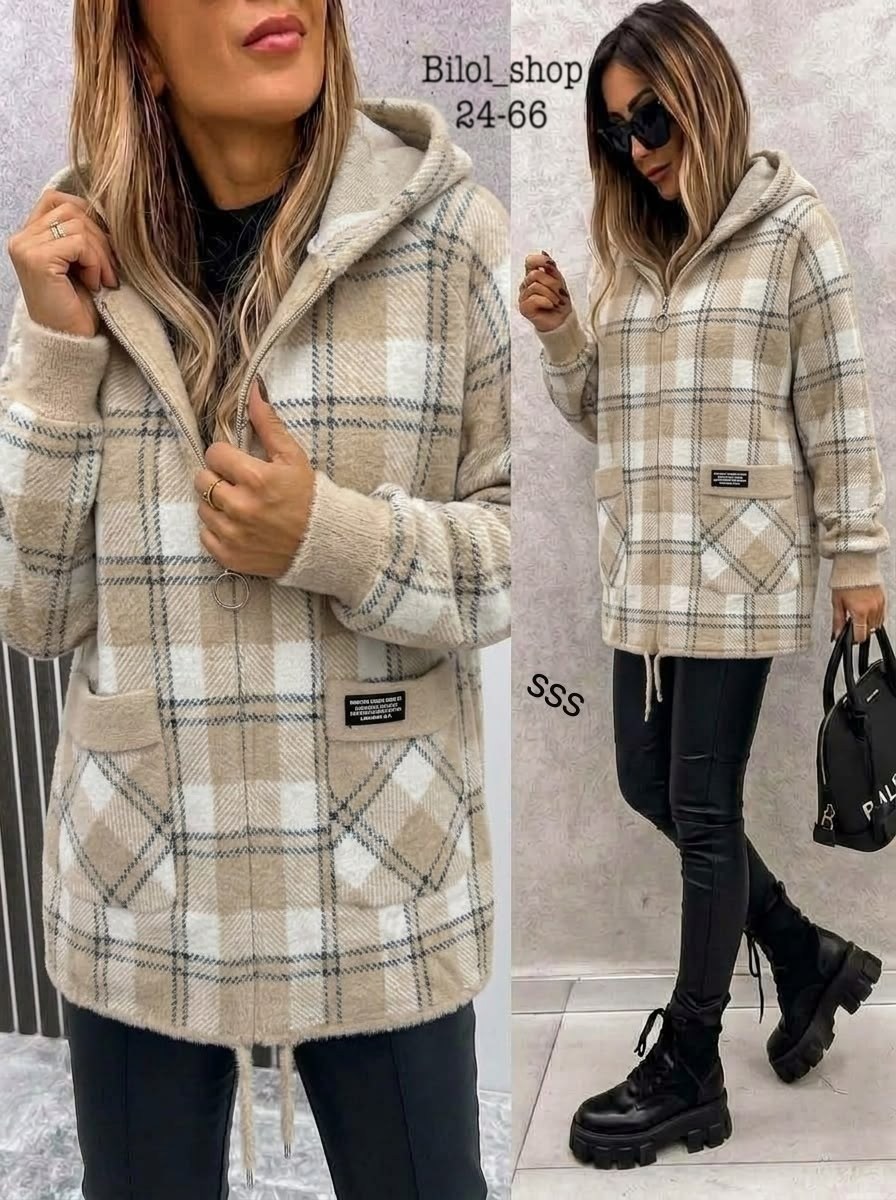 рубашка оверсайз теплая в клетку удлиненная amy store,рубашка в клетку с капюшоном,рубашка с капюшоном,рубашка теплая,куртка женская
