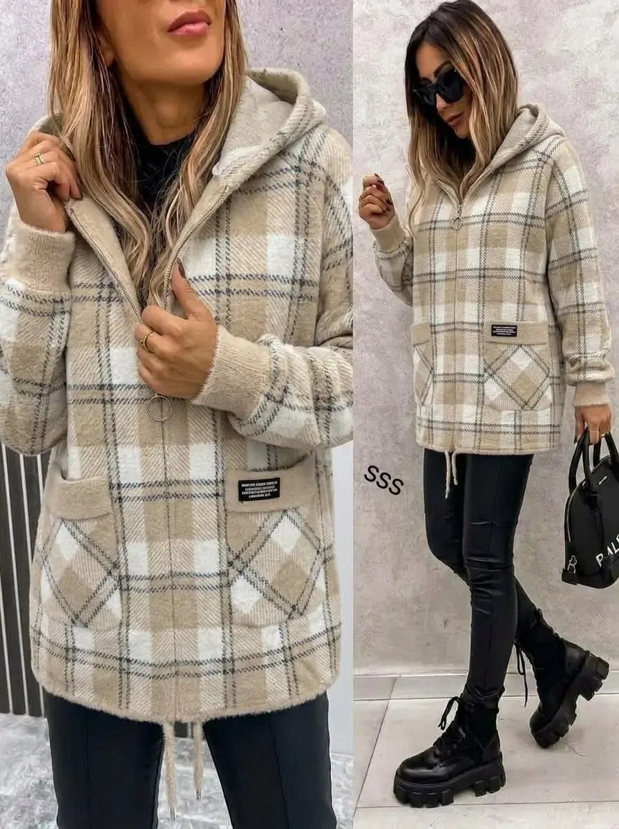 рубашка оверсайз теплая в клетку удлиненная amy store,женская кофта,рубашка теплая,кардиган,рубашка с капюшоном