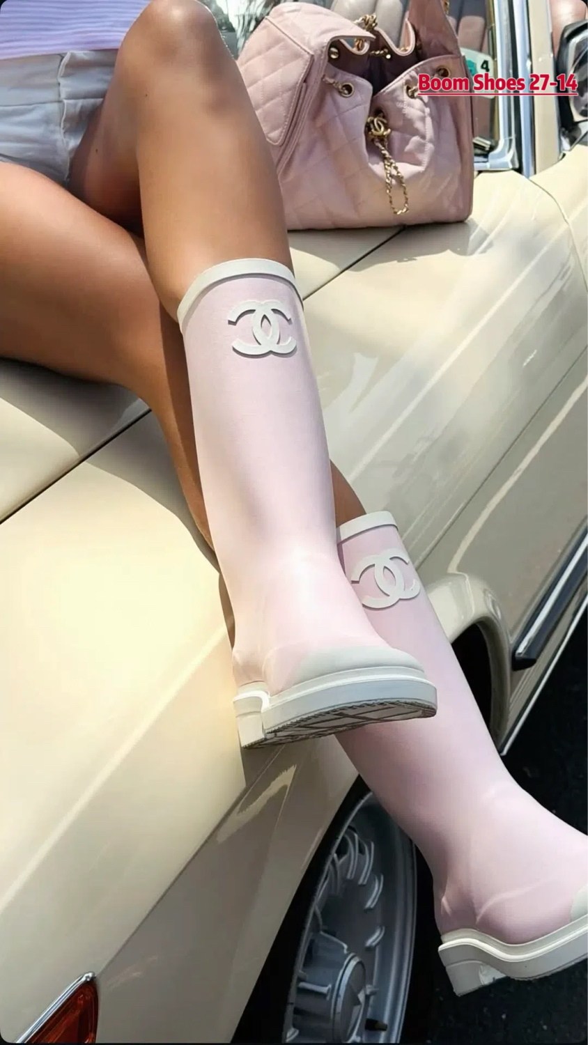сапоги резиновые,чемодан розовый,,резиновые сапоги chanel,чемодан для переноски