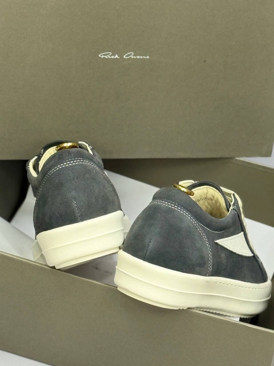 кроссовки rick owens rick owens,,кроссовки rick owens,мужские кеды rick owens на толстой подошве серый,кеды мужские