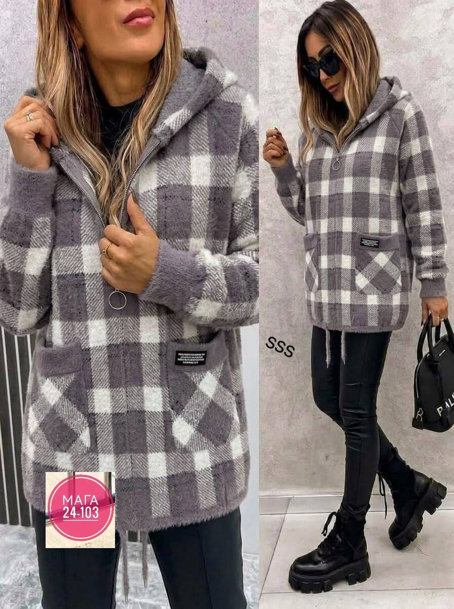 рубашка оверсайз теплая в клетку удлиненная amy store,женская кофта,рубашка теплая,рубашка с капюшоном,кардиган
