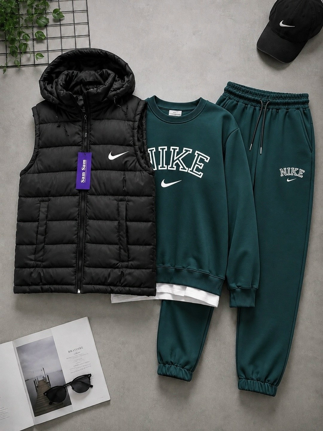 спортивный костюм nike мужской,спортивный костюм nike тройка,спортивный костюм мужской nike комплект тройка,костюм nike тройка,спортивный костюм nike с жилеткой комплект