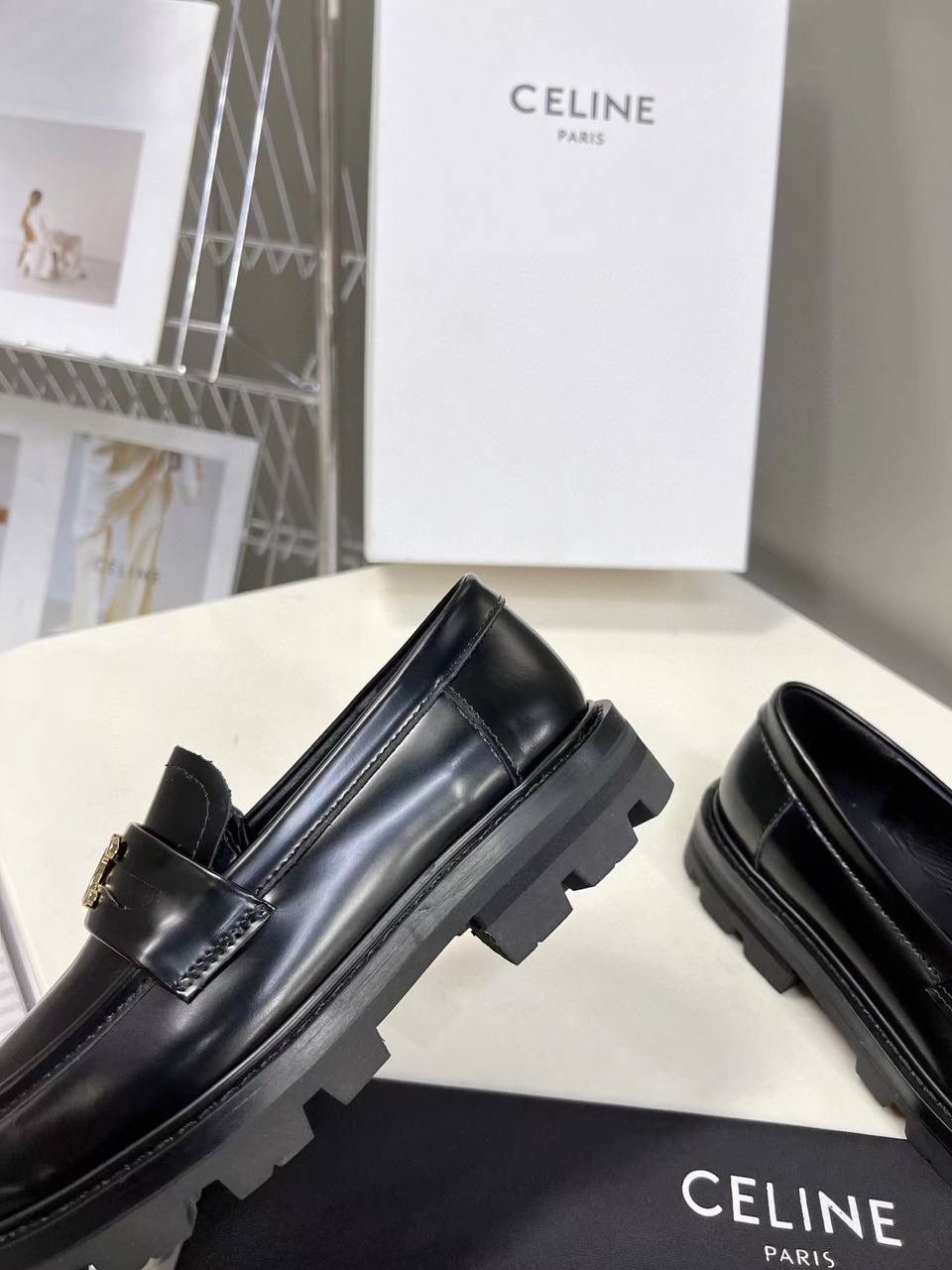 лоферы celine,,женские лоферы,лоферы,лоферы женские черные