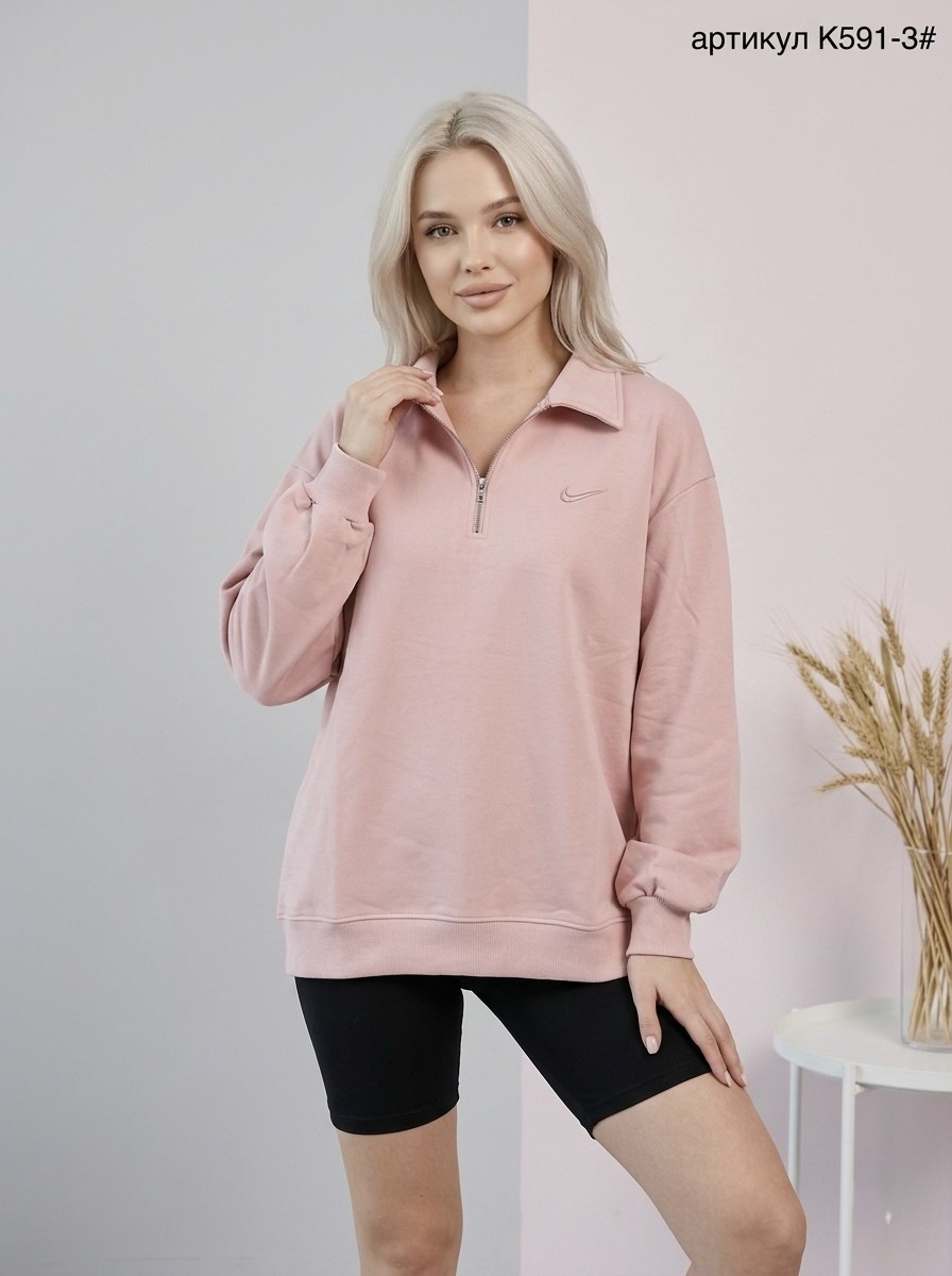 sun victoria women's brown polo neck oversize 3 thread ribbed sweatshirt,свитшот женская,женская кофта,свитшот на замке,толстовки свитшот