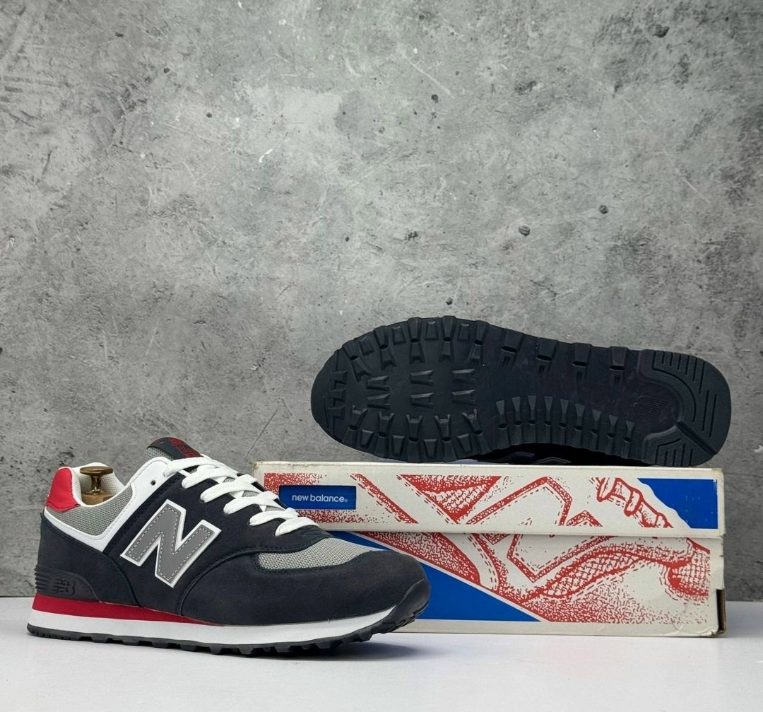 кроссовки new balance 574,new balance 574 classic,нью баланс 574 синие с красным,кроссовки,мужские кроссовки new balance