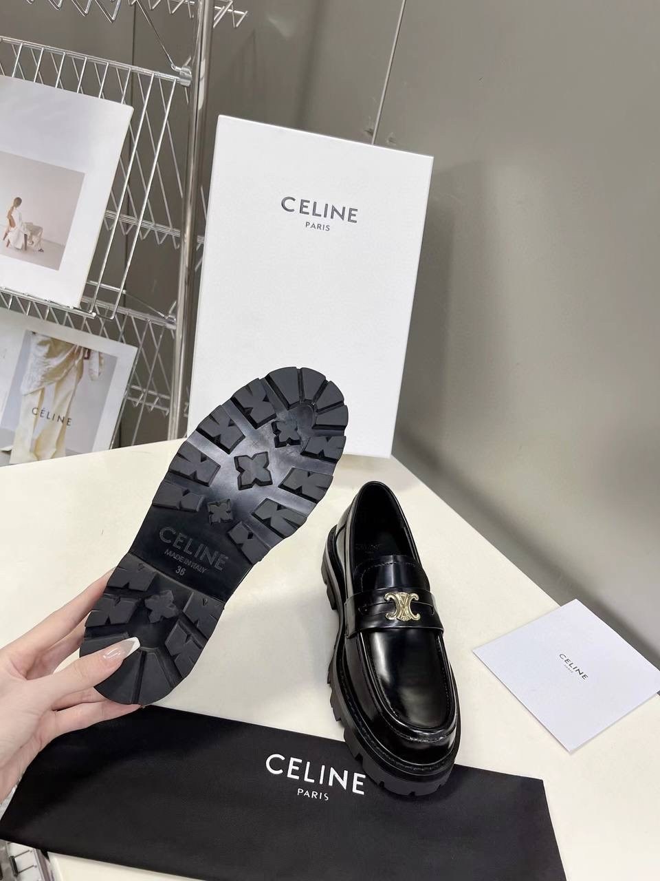 лоферы celine,,женские лоферы,лоферы,лоферы женские черные