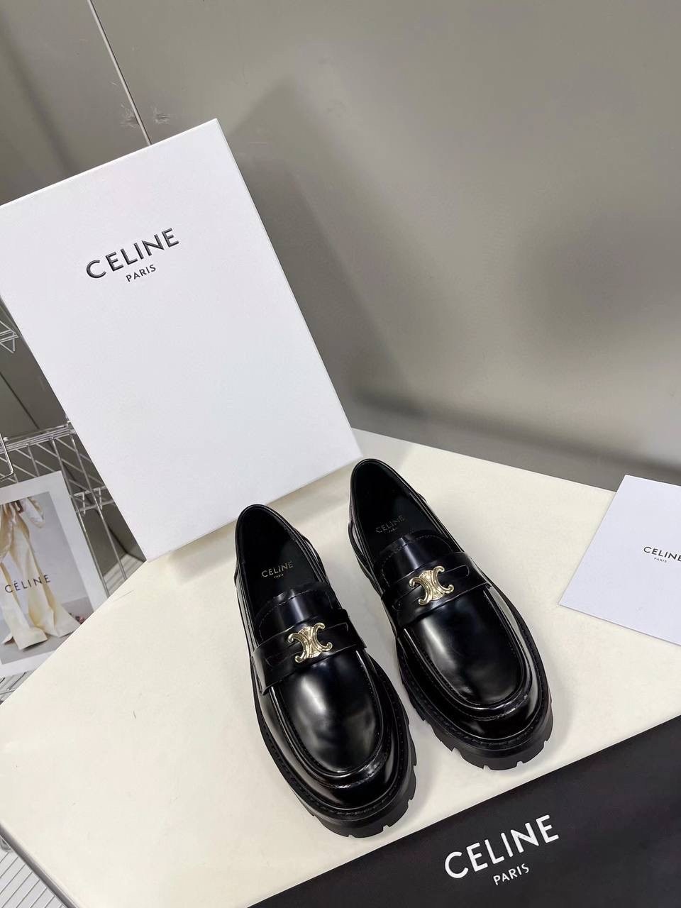 лоферы celine,,женские лоферы,лоферы,лоферы женские черные