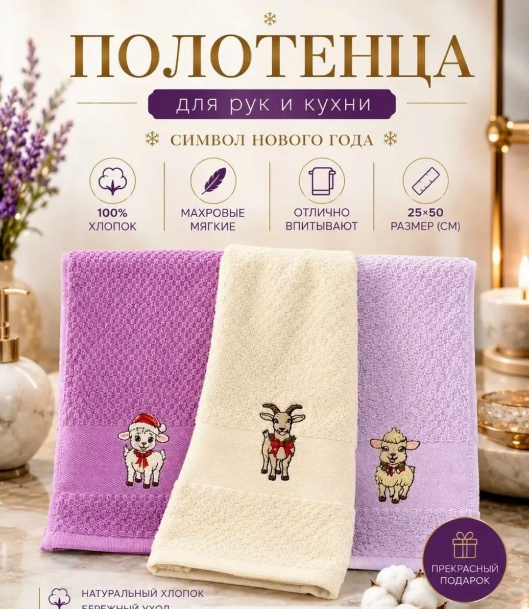 полотенца подарочный набор новый год,набор полотенец кухонных,набор полотенец для кухни,полотенца новогодние,наборы полотенец