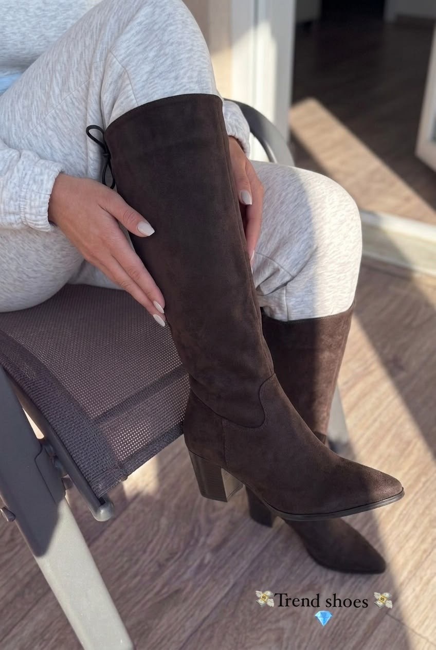 зимние сапоги замшевые на каблуке kabolooky,сапоги осенние высокие на каблуке roksi shoes,сапоги женские замшевые,замшевые сапоги,женские сапоги
