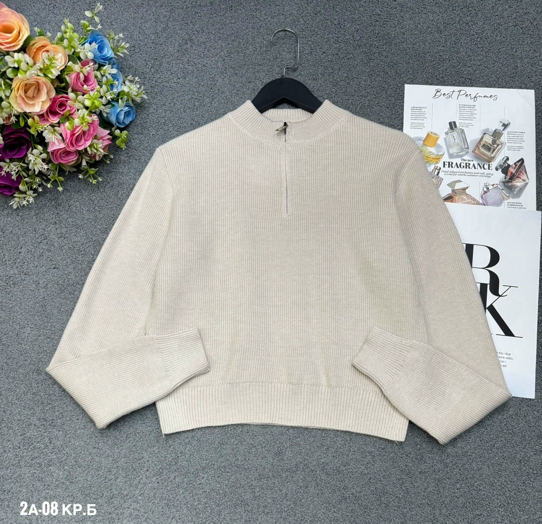 свитер оверсайз с горлом на молнии kk fashion,женский джемпер,женская кофта,свитер женский,свитер оверсайз с горлом на молнии теплый вязаный