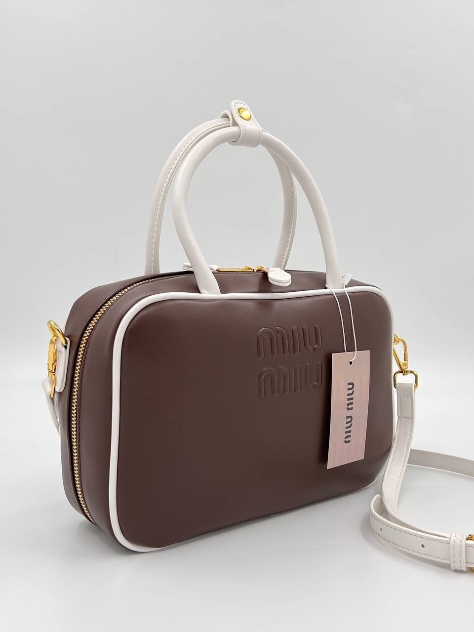 женская сумка miu miu,сумка miu miu,сумка miu miu на плечо,женская кожаная сумка miu miu arcadie mini коричневая,сумки женская