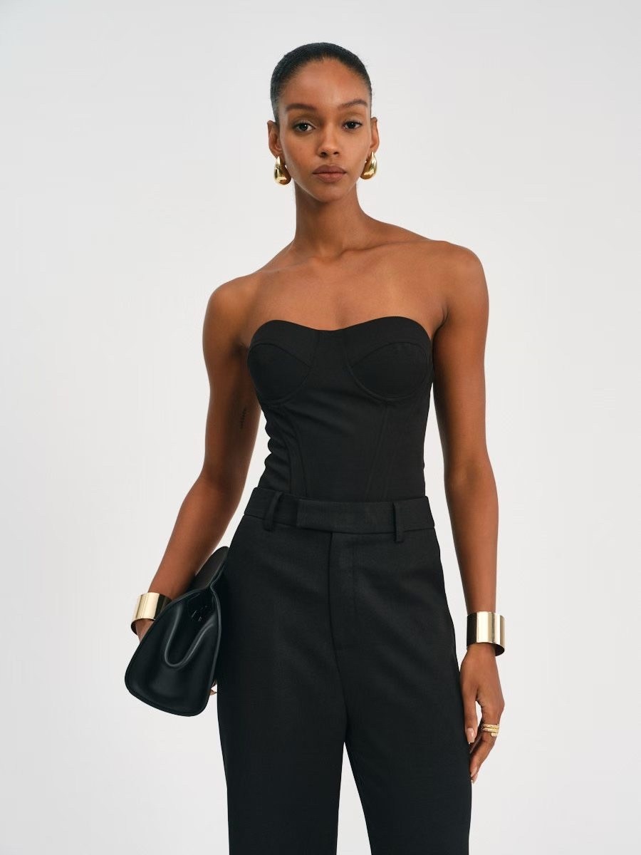 брюки object sigrid dress черный,широкие брюки,брюки черные,брюки клеш,брюки палаццо