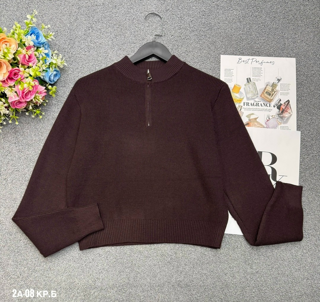 свитер оверсайз с горлом на молнии kk fashion,женский джемпер,женская кофта,свитер женский,свитер оверсайз с горлом на молнии теплый вязаный