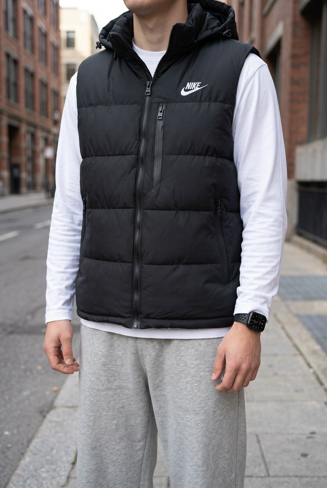 жилетка nike,жилетка найк,жилет утепленный nike,жилет мужской nike,жилетка найк мужская черная