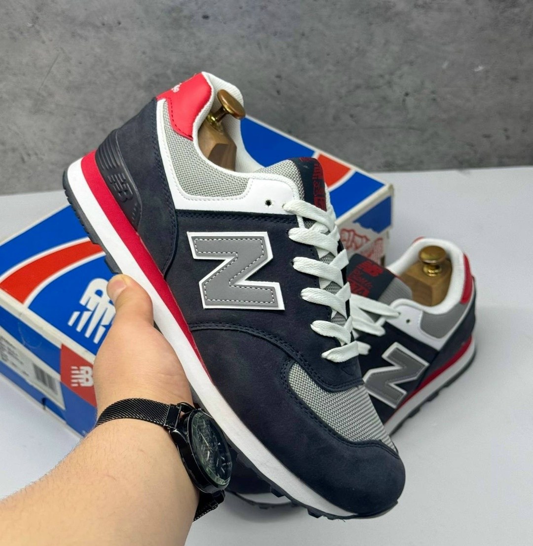 кроссовки new balance 574,new balance 574 classic,нью баланс 574 синие с красным,кроссовки,мужские кроссовки new balance