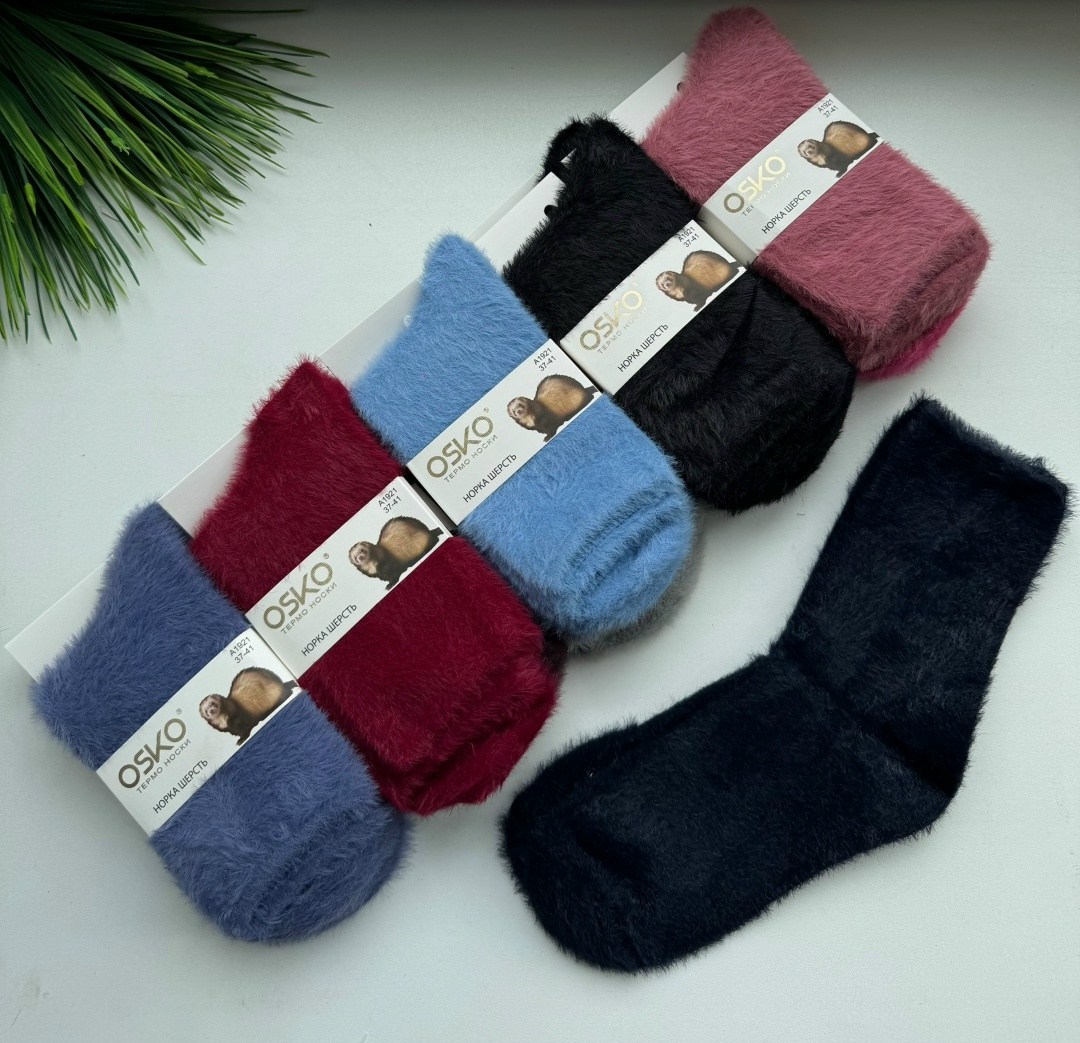 носки теплые норковые,носки теплые норковые jorab’s & co,носки, норка шерсть,носки из норки,носки женские osko