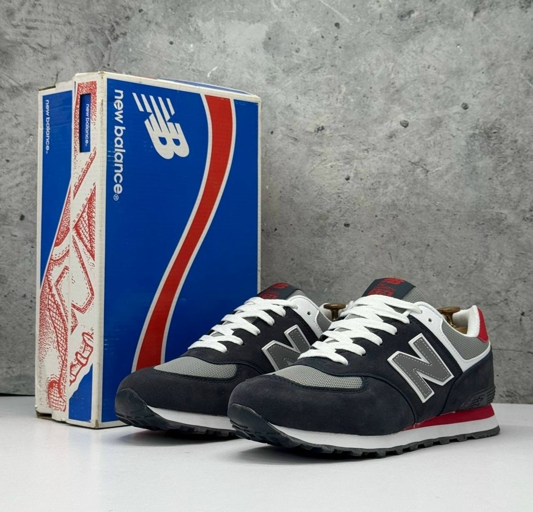 кроссовки new balance 574,new balance 574 classic,нью баланс 574 синие с красным,кроссовки,мужские кроссовки new balance