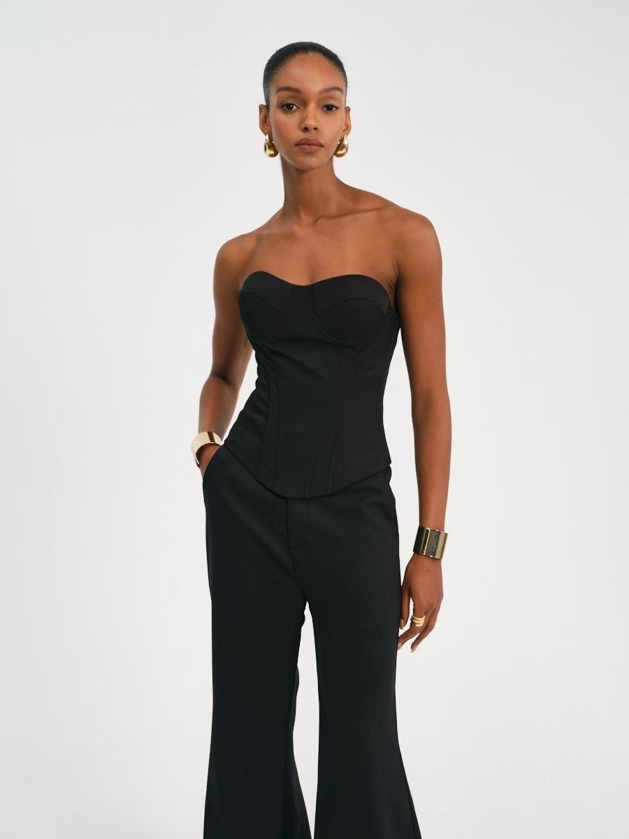 брюки object sigrid dress черный,широкие брюки,брюки черные,брюки клеш,брюки палаццо