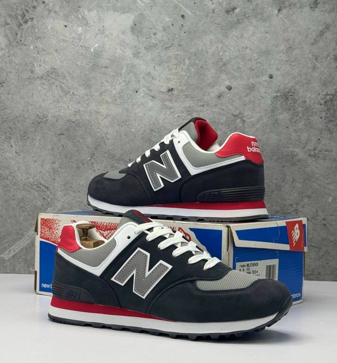 кроссовки new balance 574,new balance 574 classic,нью баланс 574 синие с красным,кроссовки,мужские кроссовки new balance