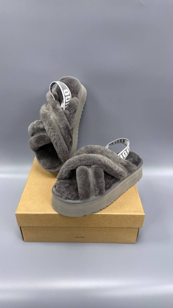 ,босоножки с мехом,ugg сандалии madeena,меховые тапочки,сандалии с мехом