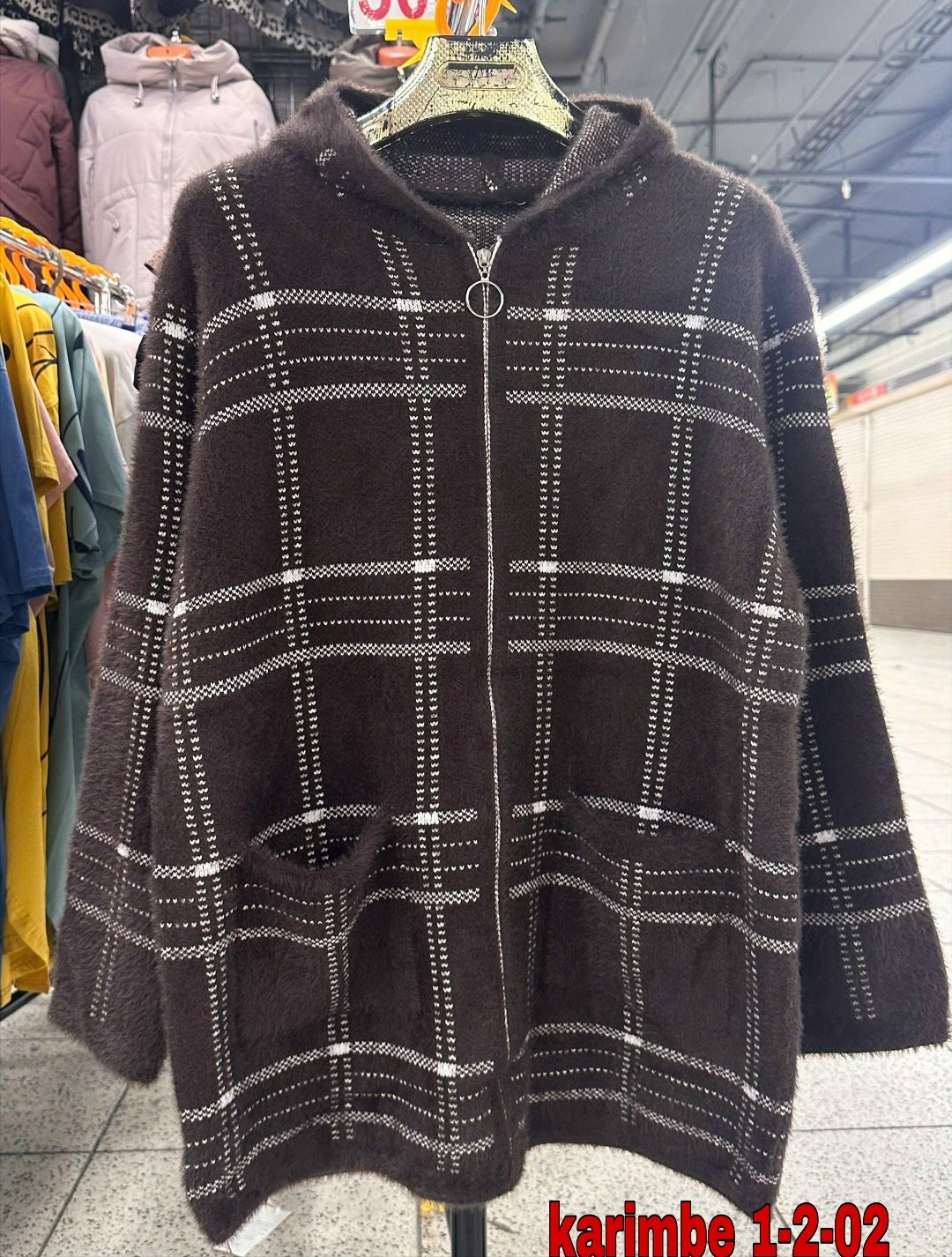 куртка кардиган,кардиган с капюшоном,кофта теплая,пальто в клетку,кардиган пушистый с альпакой кофта теплая на замке