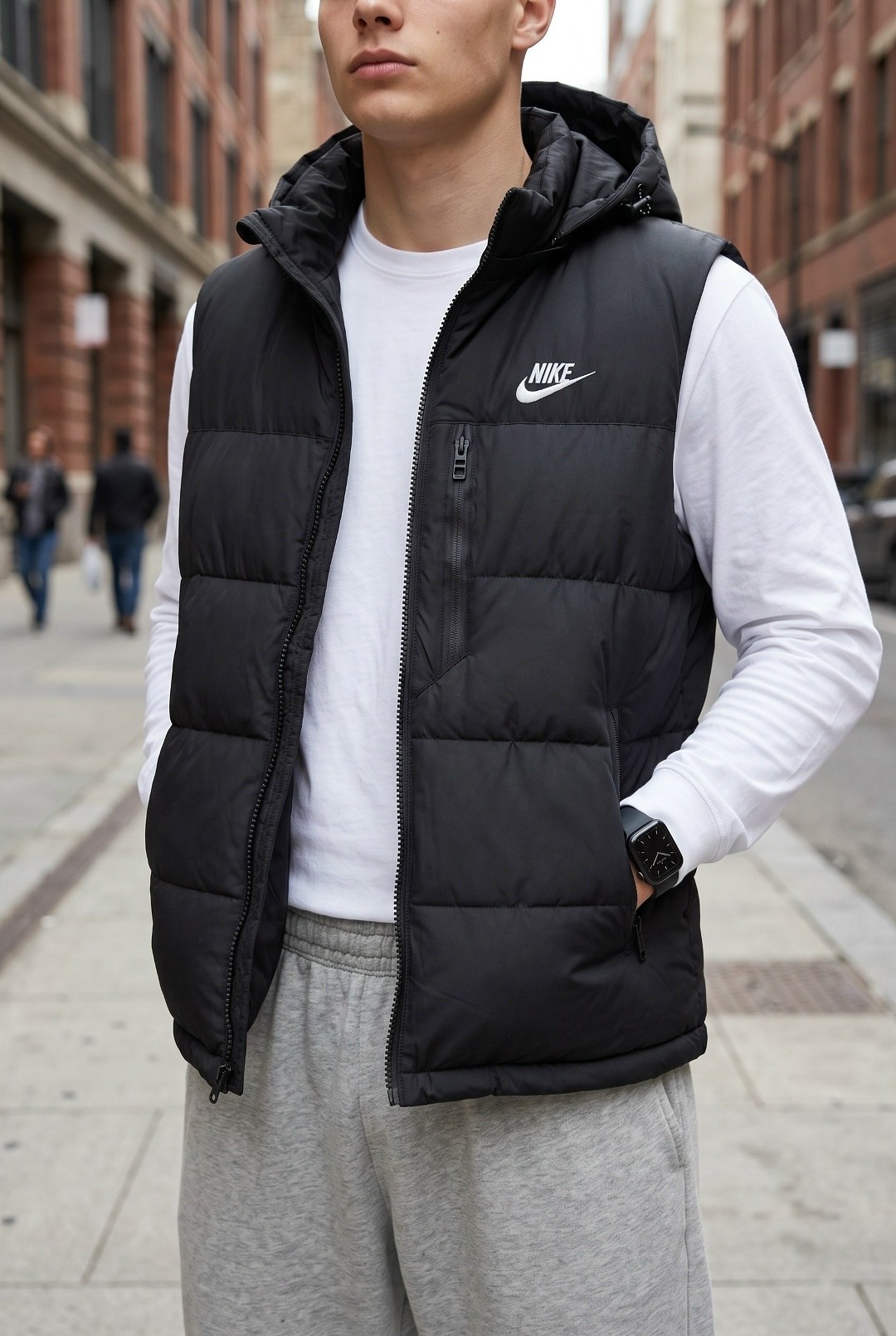 жилетка nike,жилетка найк,жилет утепленный nike,жилет мужской nike,жилетка найк мужская черная