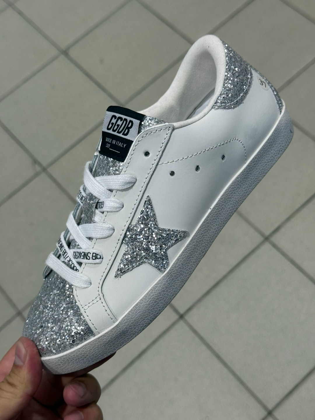 ,golden goose кеды super-star с блестками серебристый,golden goose sneakers superstar silver glitter,голден гус кеды блестящие,golden goose кеды блестящие