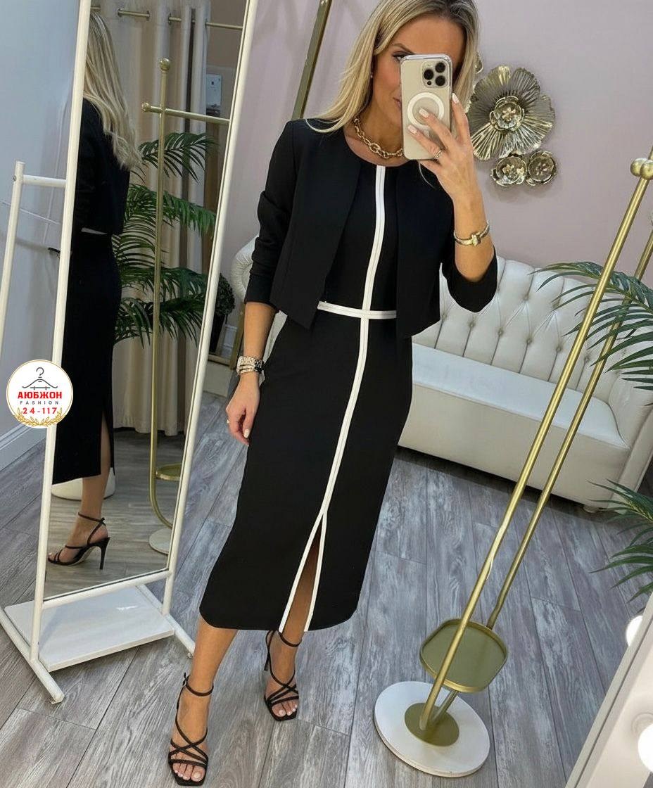 костюм двойка женская,костюм двойка с платьем,костюм женский,повседневные платья,платье нарядное